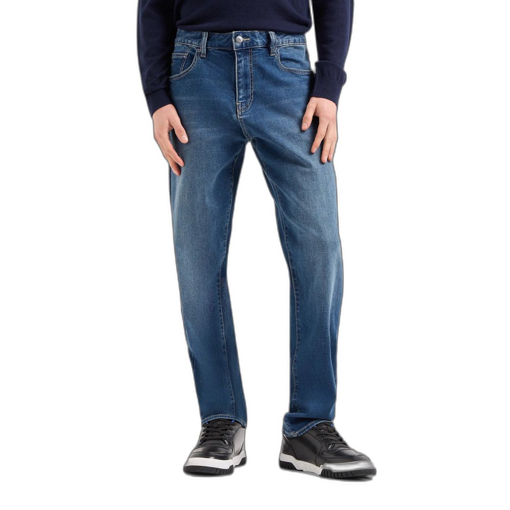 Armani Exchange Schmale Jeans aus Baumwolle in Blau