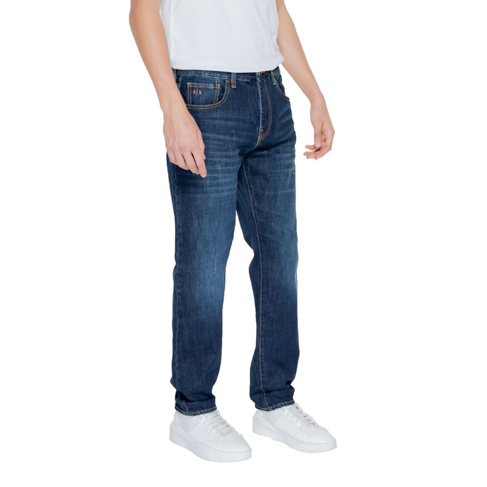 Armani Exchange Blaue Baumwoll-Skinny-Jeans