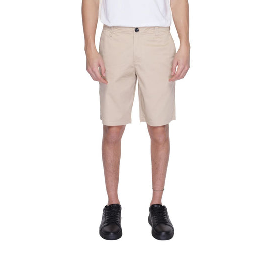 Armani Exchange Beige Baumwoll-Bermuda-Shorts