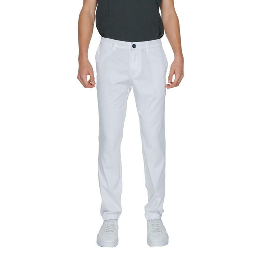 Armani Exchange Weiße Baumwoll-Chinos