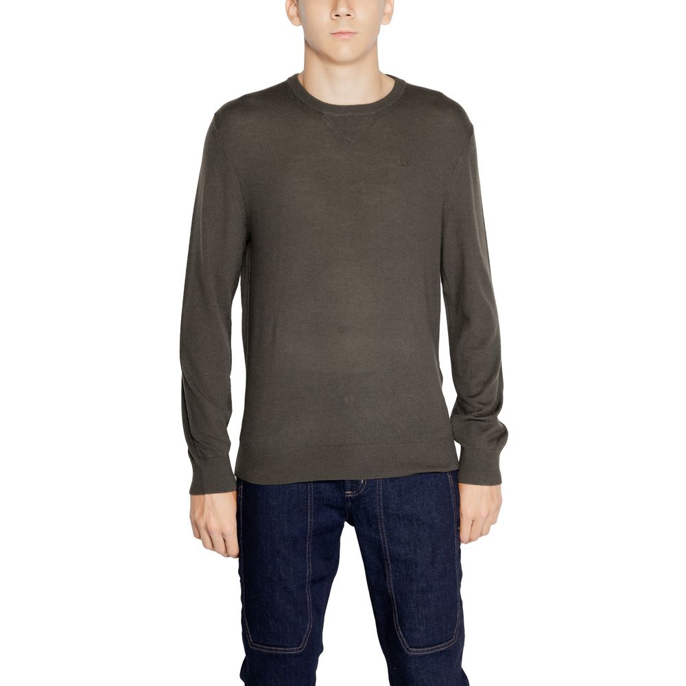 Armani Exchange Grüner Wollpullover