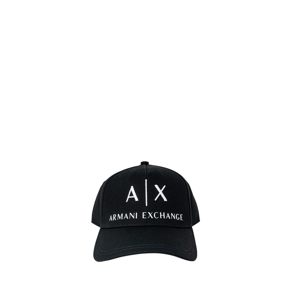 Armani Exchange Schwarze Baumwoll-Kappe (Baseball-Cap)