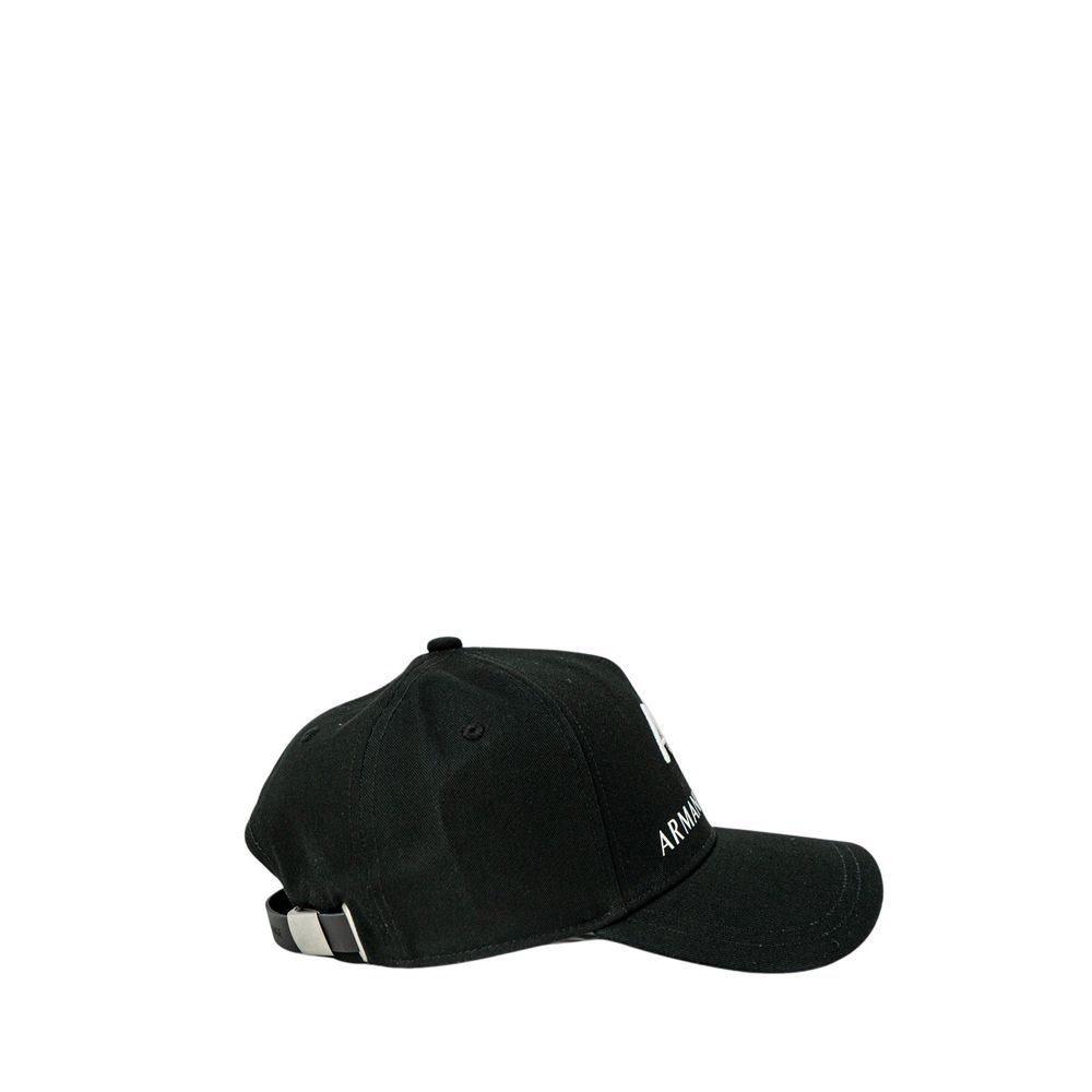 Armani Exchange Schwarze Baumwoll-Kappe (Baseball-Cap)