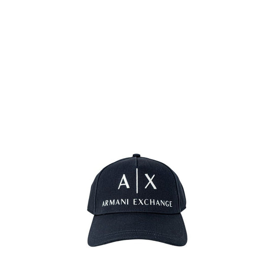 Armani Exchange Blaue Baumwoll-Kappe (Baseball-Mütze)