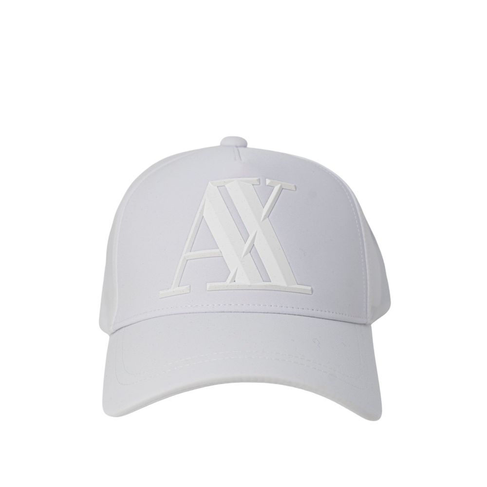 Armani Exchange Weiße Baumwoll-Kappe (Baseball-Mütze)