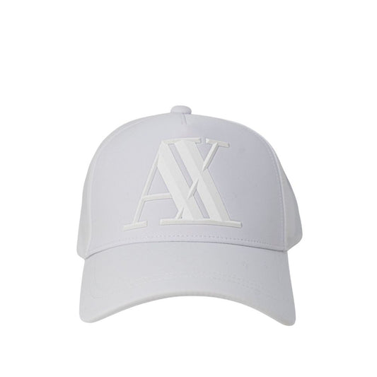Armani Exchange Weiße Baumwoll-Kappe (Baseball-Mütze)
