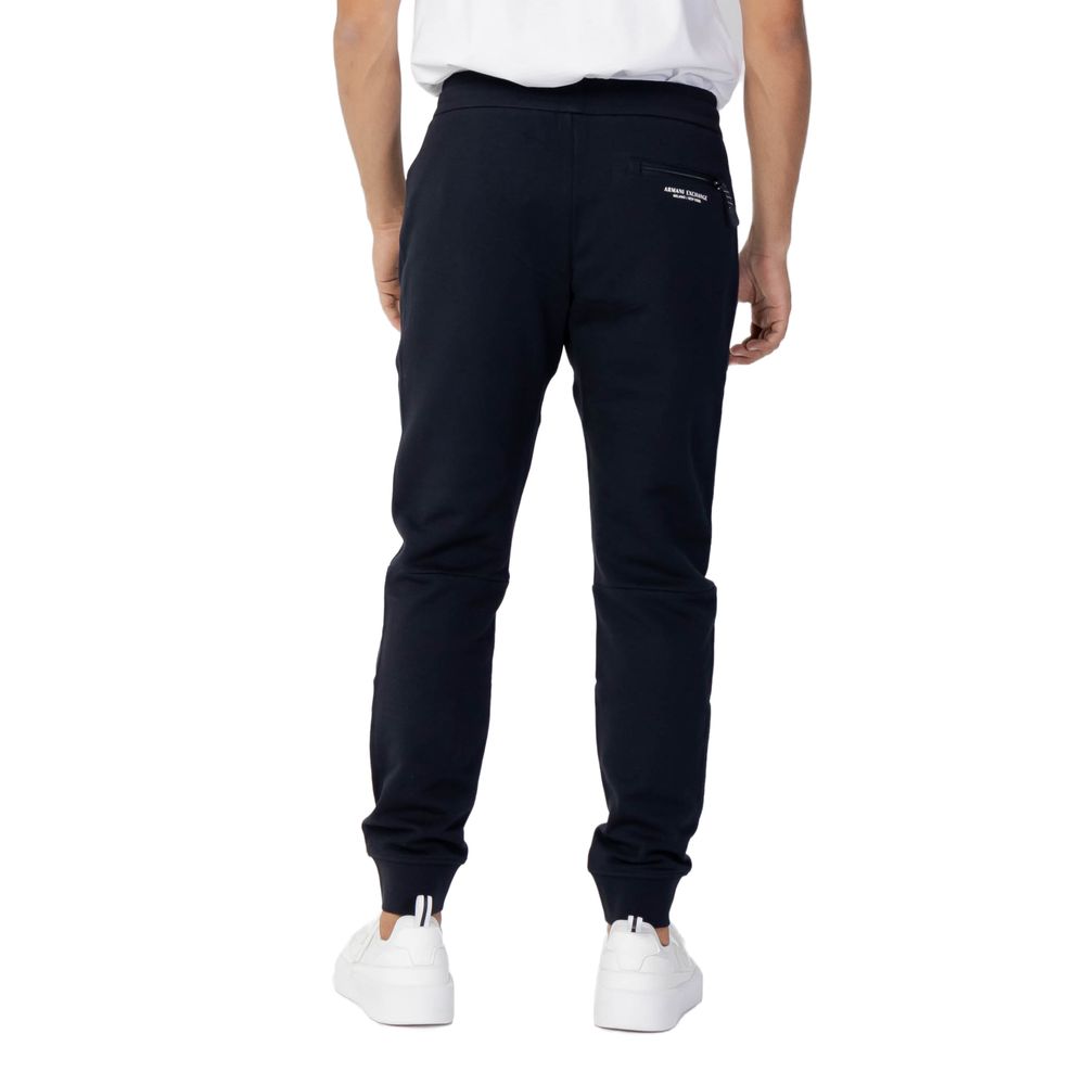 Armani Exchange Blaue Baumwoll-Jogginghose (Trainingshose)
