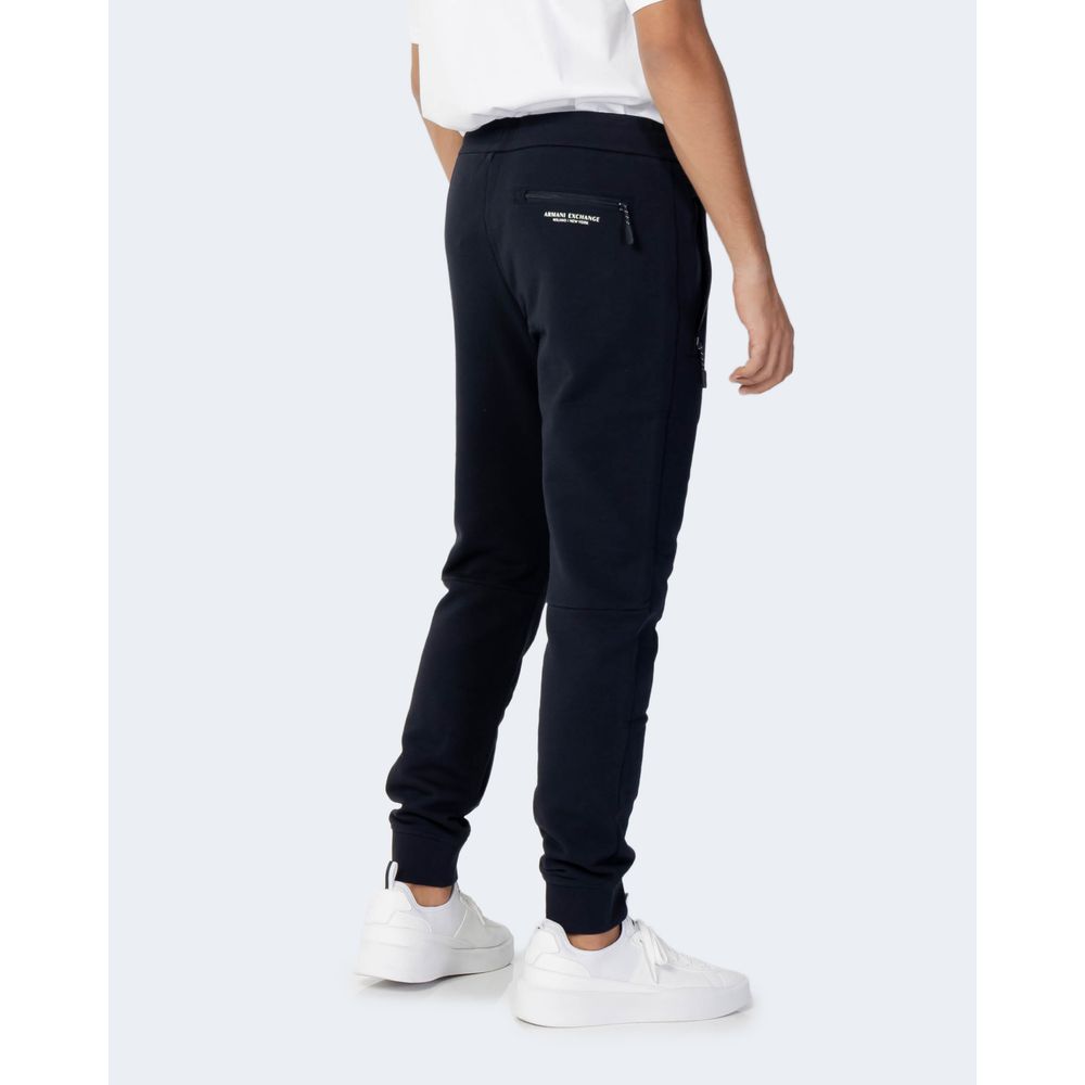 Armani Exchange Blaue Baumwoll-Jogginghose (Trainingshose)