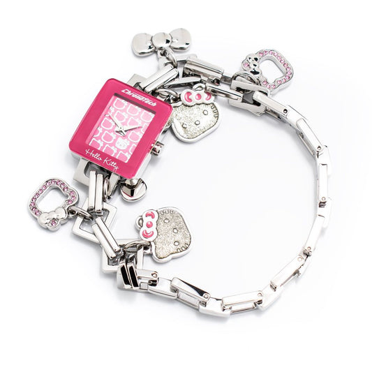 Chronotech Silberne Armbanduhr aus Edelstahl