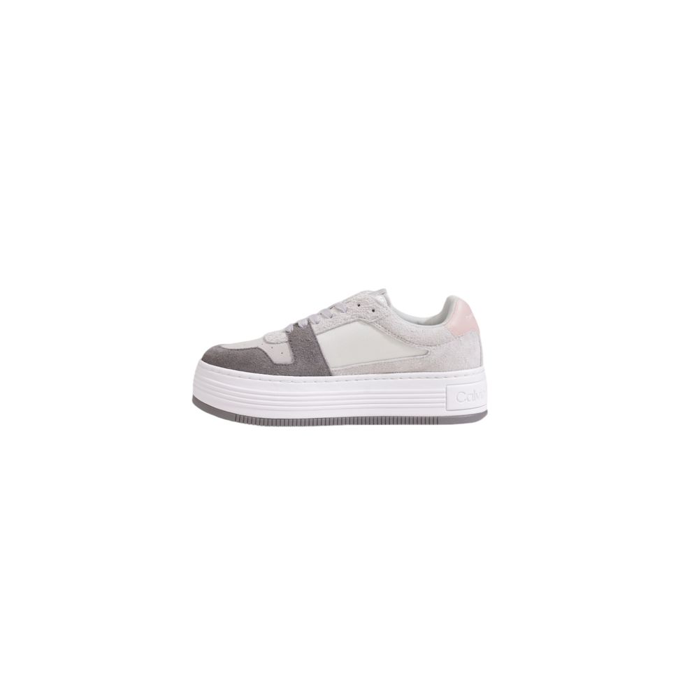 Calvin Klein Jeans Graue Leder Sneaker