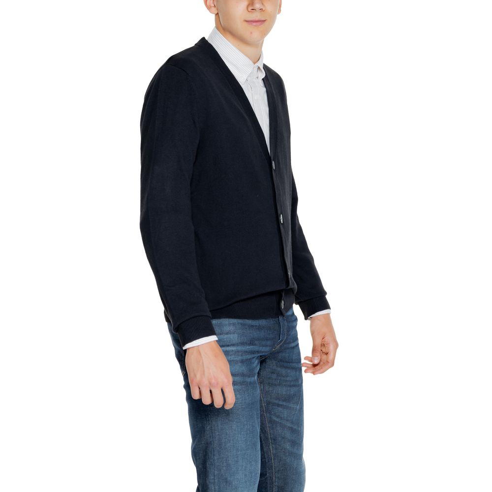 Jack Jones Schwarzer Baumwoll-Cardigan