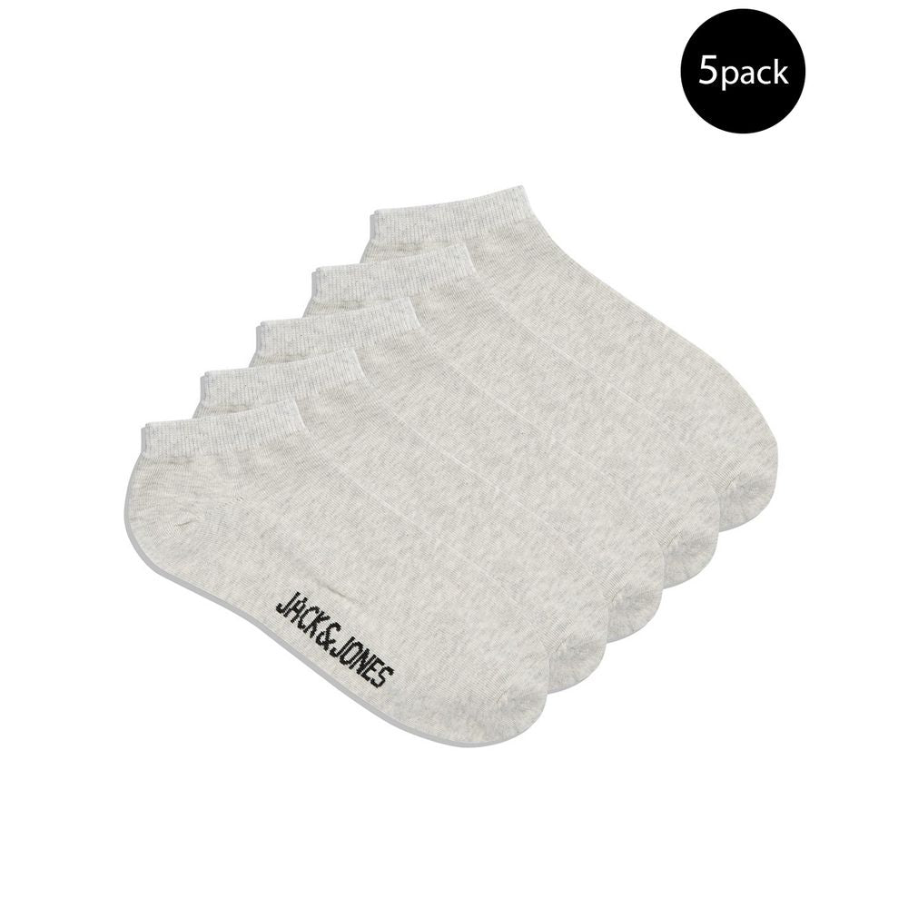 Jack Jones Graue Baumwollsocken