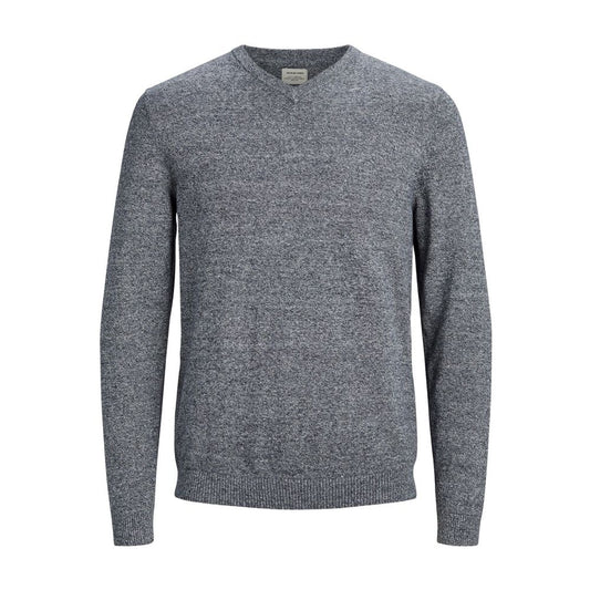 Jack Jones Blauer Baumwollpullover