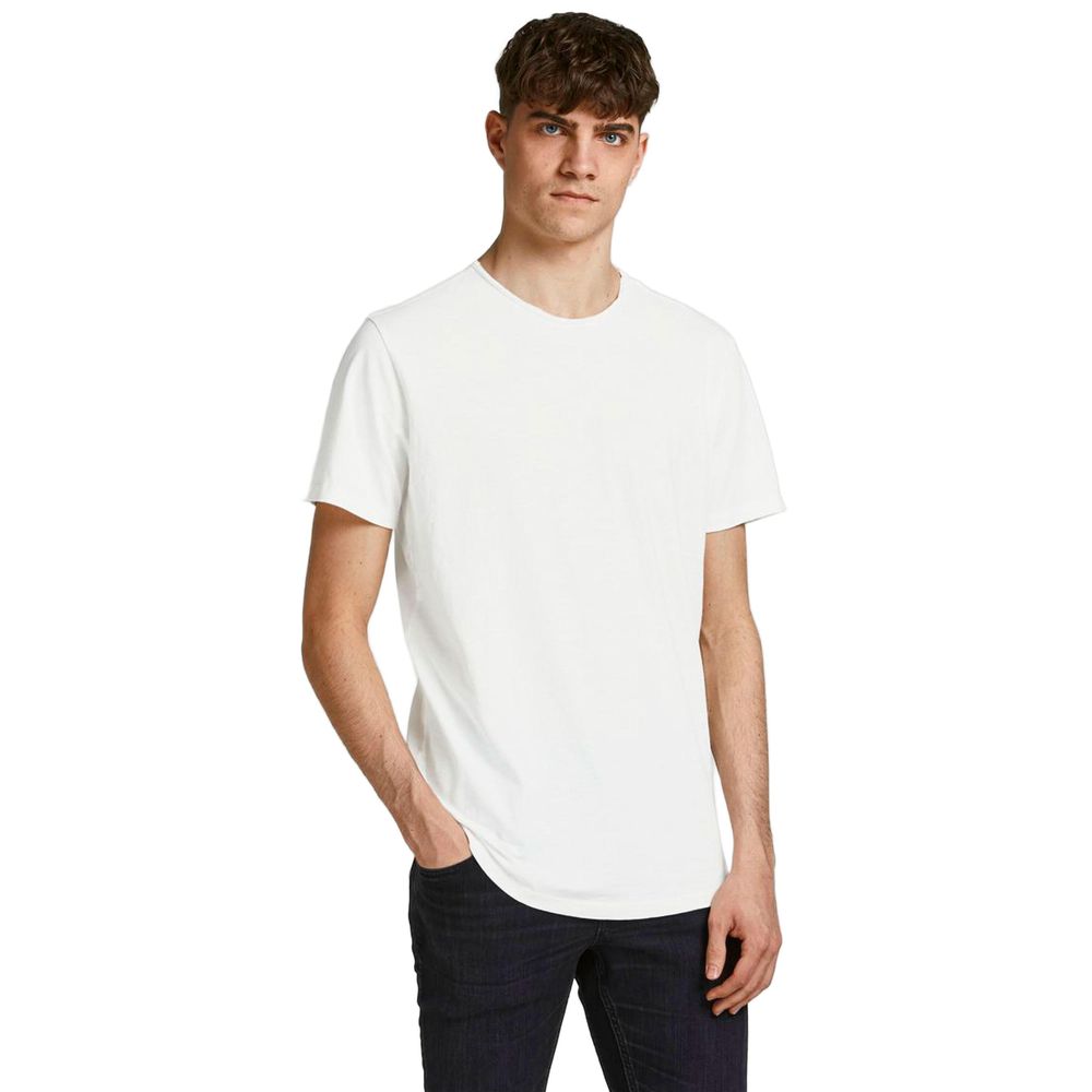 Jack Jones T-Shirt aus Bio-Baumwolle in Creme