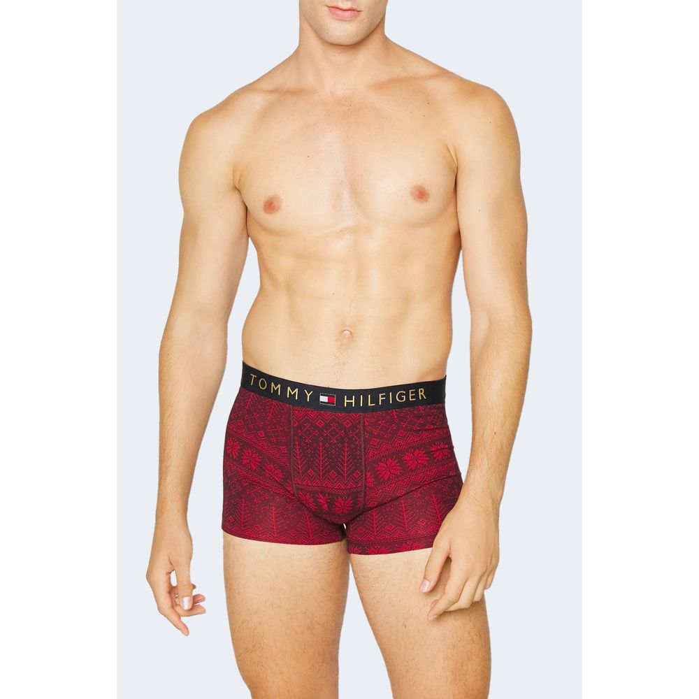 Tommy Hilfiger Bordeauxfarbene Baumwoll-Boxershorts