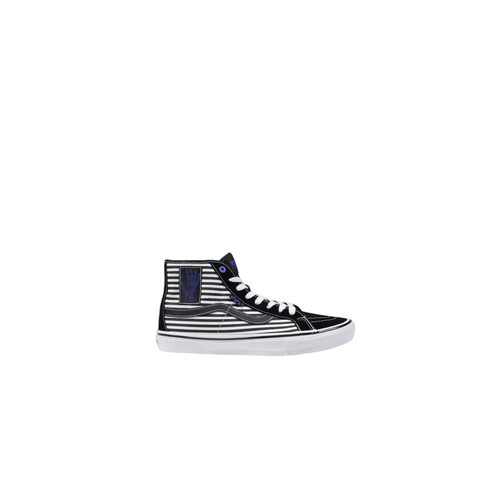 Vans Schwarze und Weiße Ledersneaker High-Top
