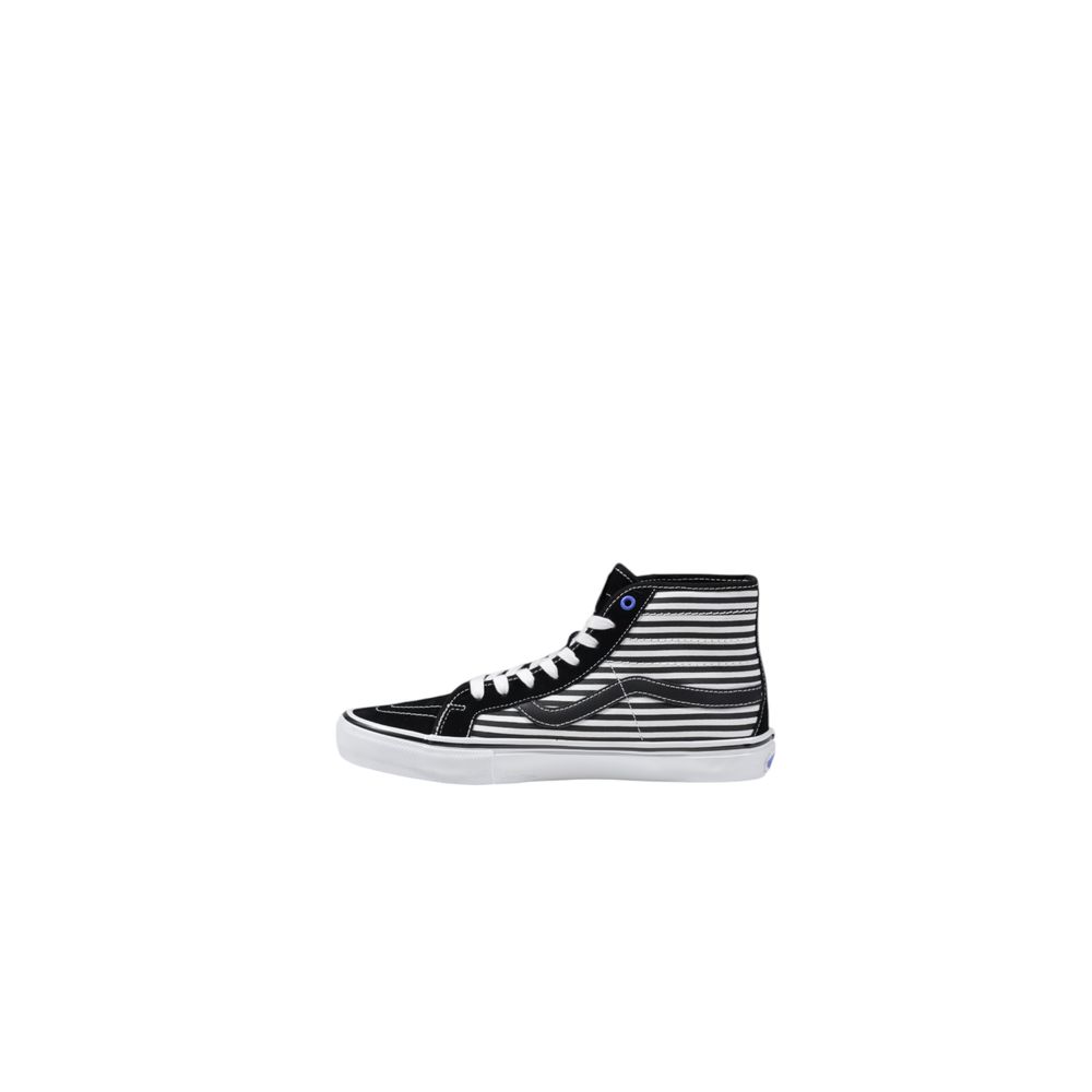 Vans Schwarze und Weiße Ledersneaker High-Top
