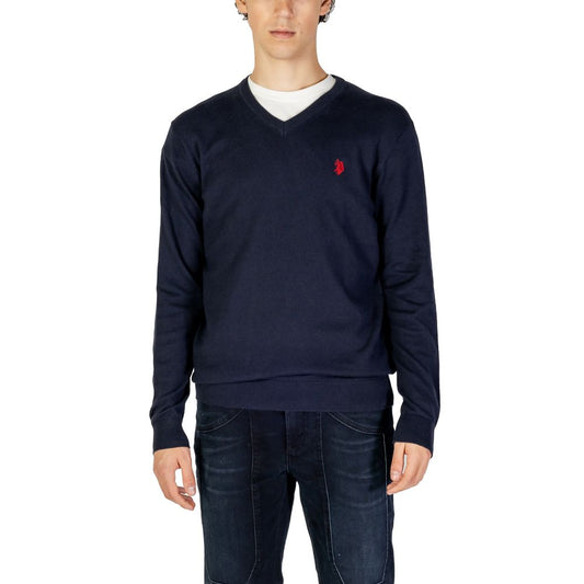 U.S. POLO ASSN. Baumwoll-Kaschmir-Pullover in Blau
