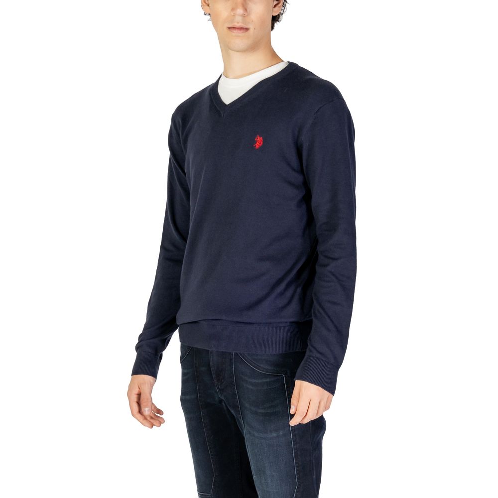 U.S. POLO ASSN. Baumwoll-Kaschmir-Pullover in Blau