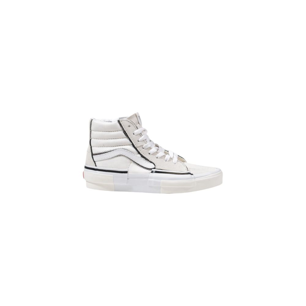 Vans Beigefarbene Leder-High-Top-Sneaker