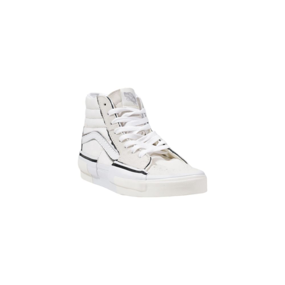 Vans Beigefarbene Leder-High-Top-Sneaker