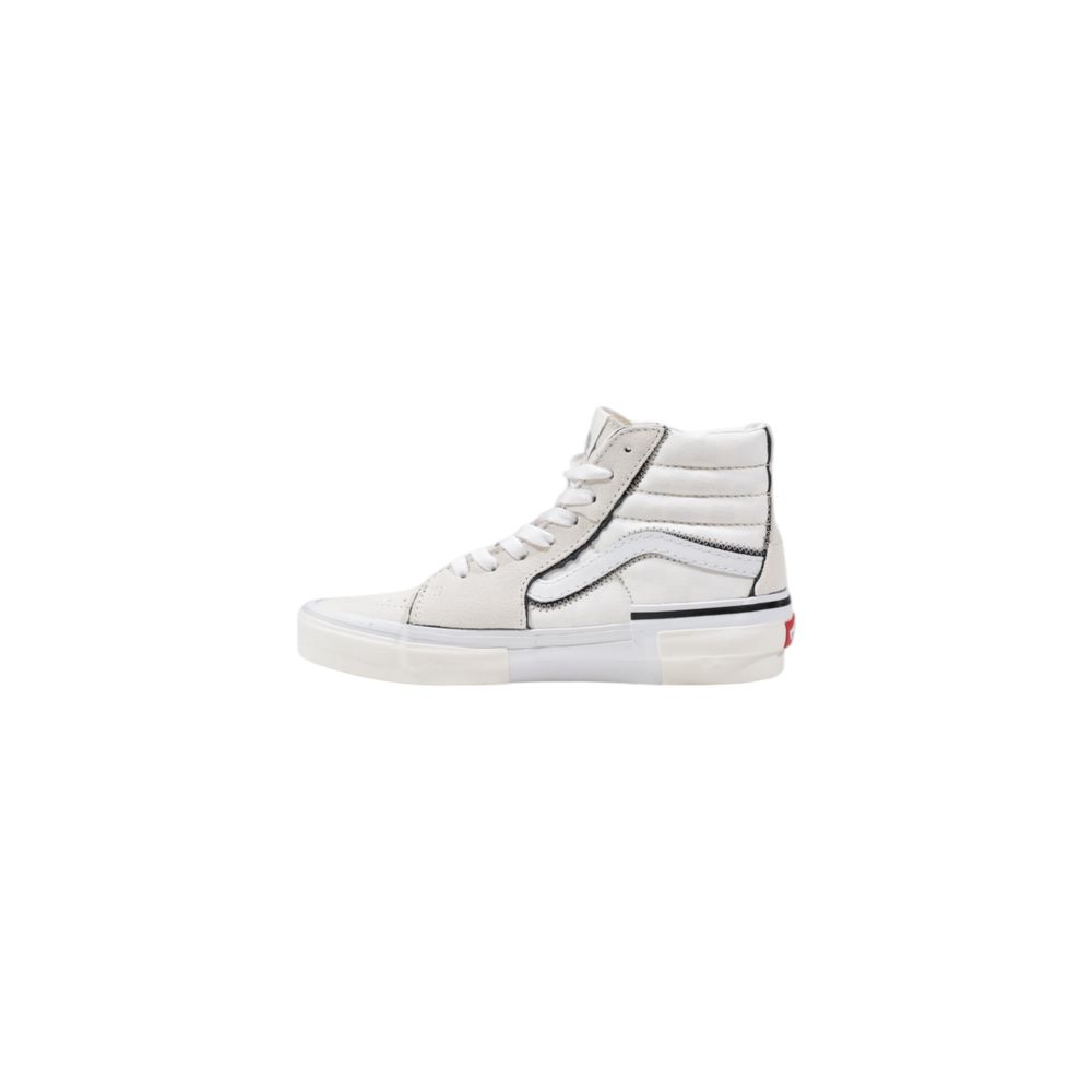 Vans Beigefarbene Leder-High-Top-Sneaker