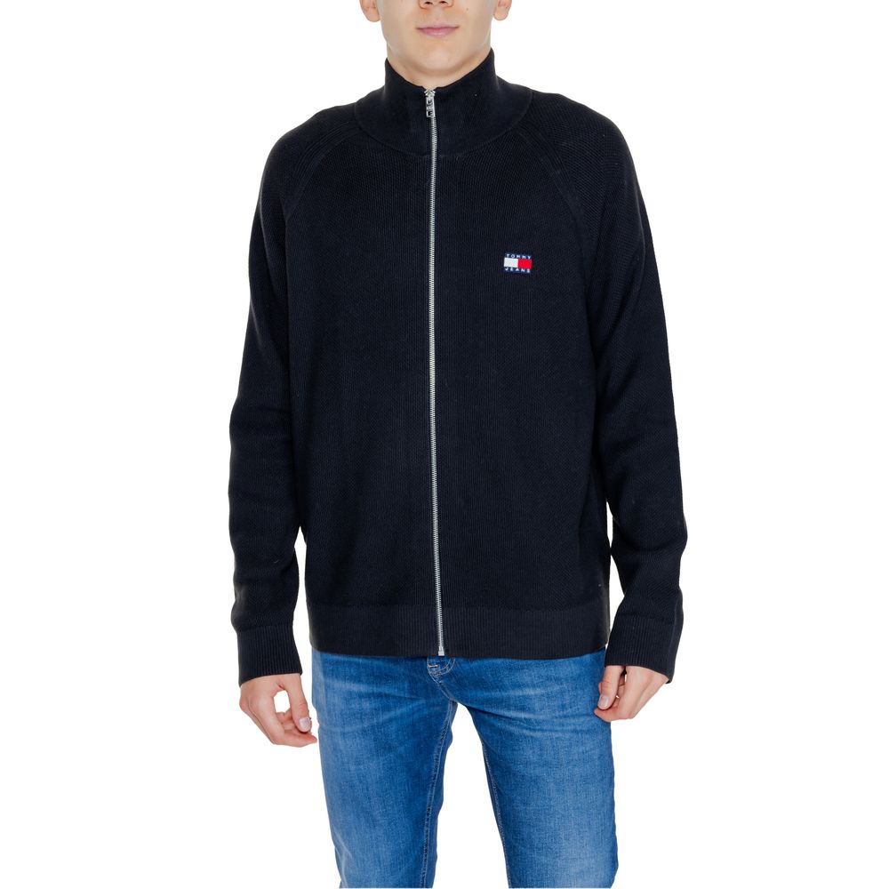 Tommy Hilfiger Jeans Schwarzer Baumwoll-Cardigan