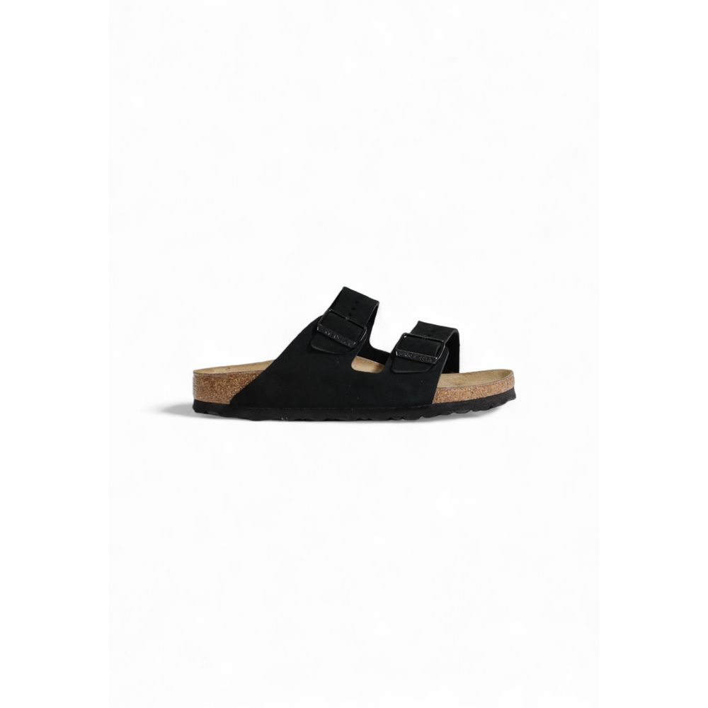 Birkenstock Schwarze Wildleder-Sandalen
