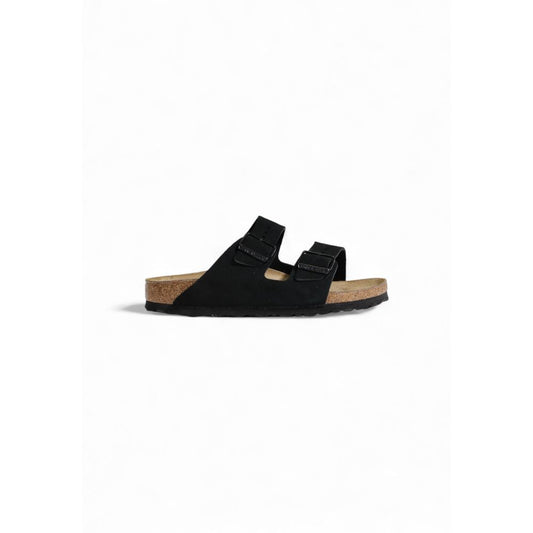 Birkenstock Schwarze Wildleder-Sandalen