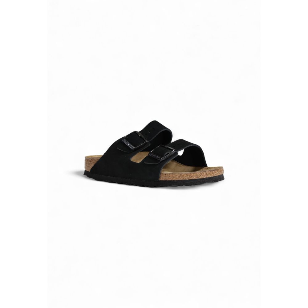 Birkenstock Schwarze Wildleder-Sandalen