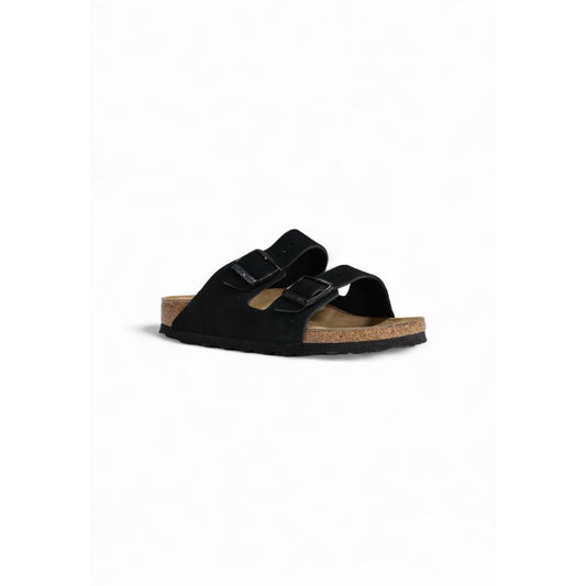 Birkenstock Schwarze Wildleder-Sandalen