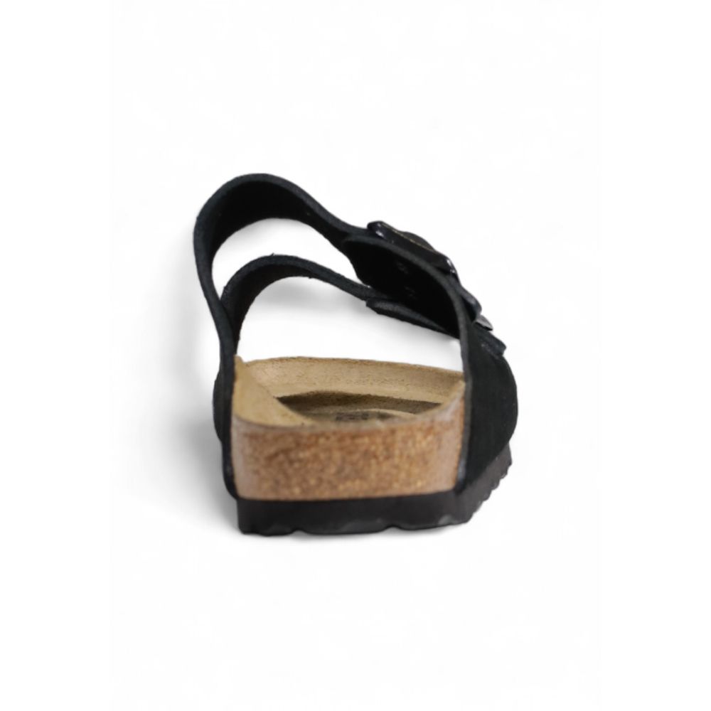 Birkenstock Schwarze Wildleder-Sandalen