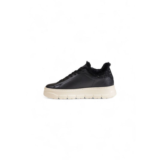 Crime London Schwarze Chunky-Sneaker aus Leder