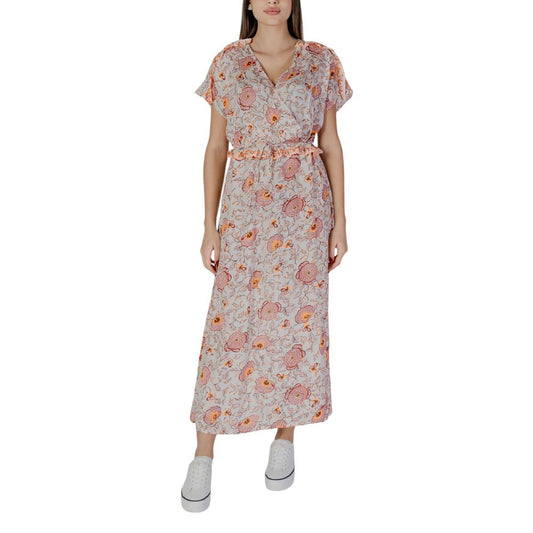 B.Young Baumwoll-Maxikleid mit Blumenmuster