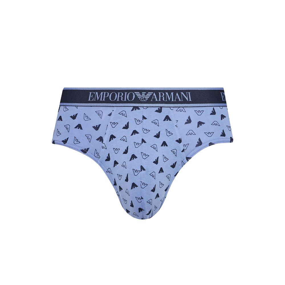 Emporio Armani Underwear Blaue Baumwoll-Slips