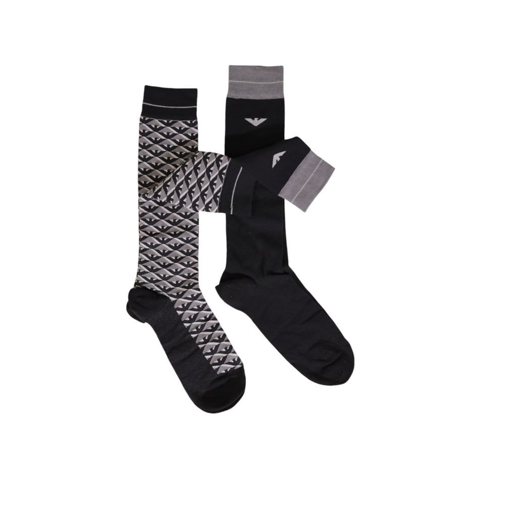 Emporio Armani Underwear Graue Baumwollsocken