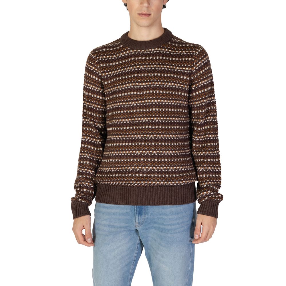 Only & Sons Brauner Baumwoll-Sweatshirt