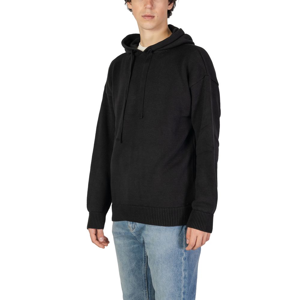 Underclub Schwarzer Baumwoll-Sweatshirt