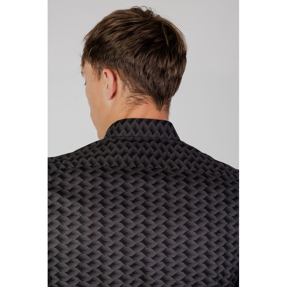Antony Morato Graues Baumwollhemd mit Muster