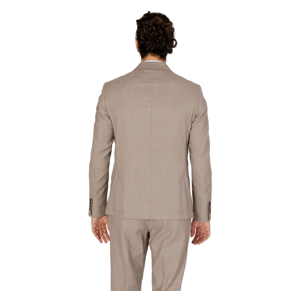 Antony Morato Beigefarbener Polyester-Blazer