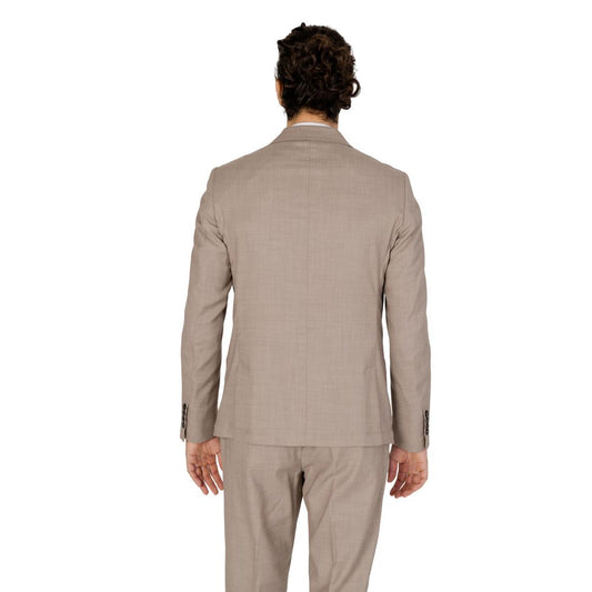 Antony Morato Beigefarbener Polyester-Blazer
