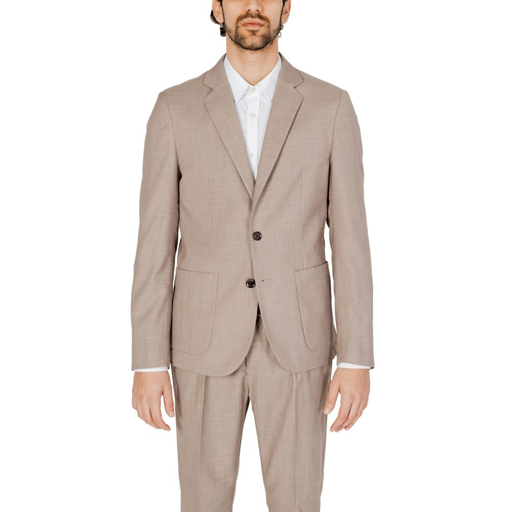 Antony Morato Beigefarbener Polyester-Blazer