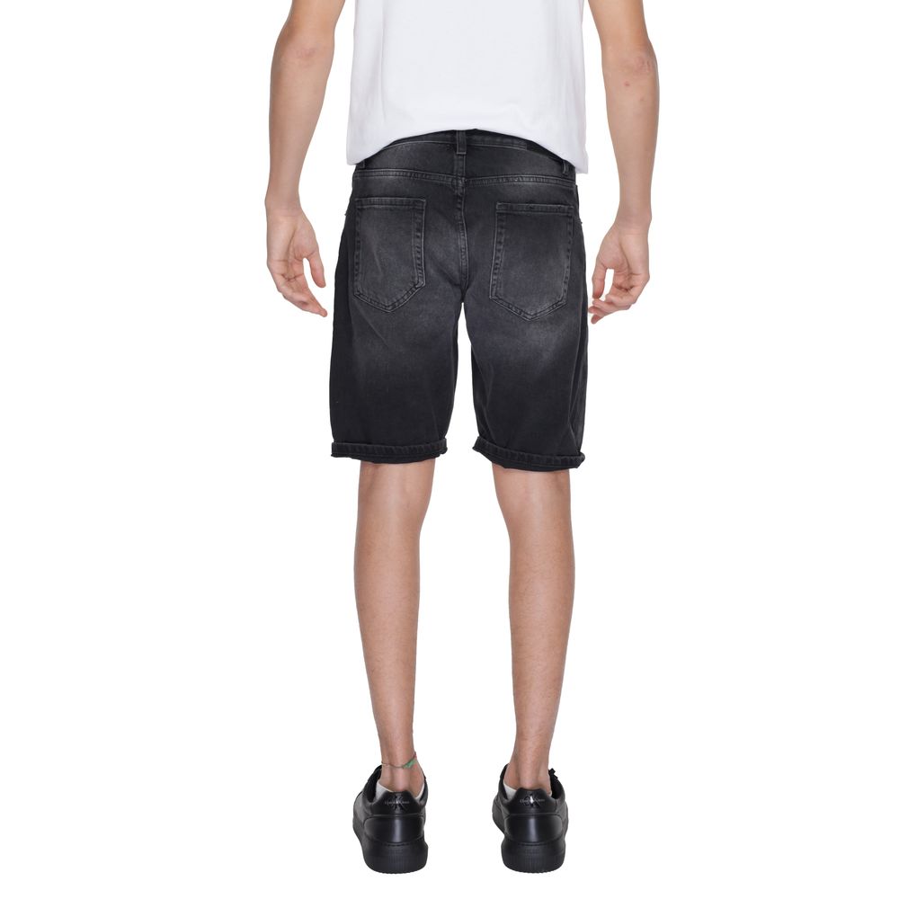 Antony Morato Schwarze Baumwoll-Bermuda-Shorts