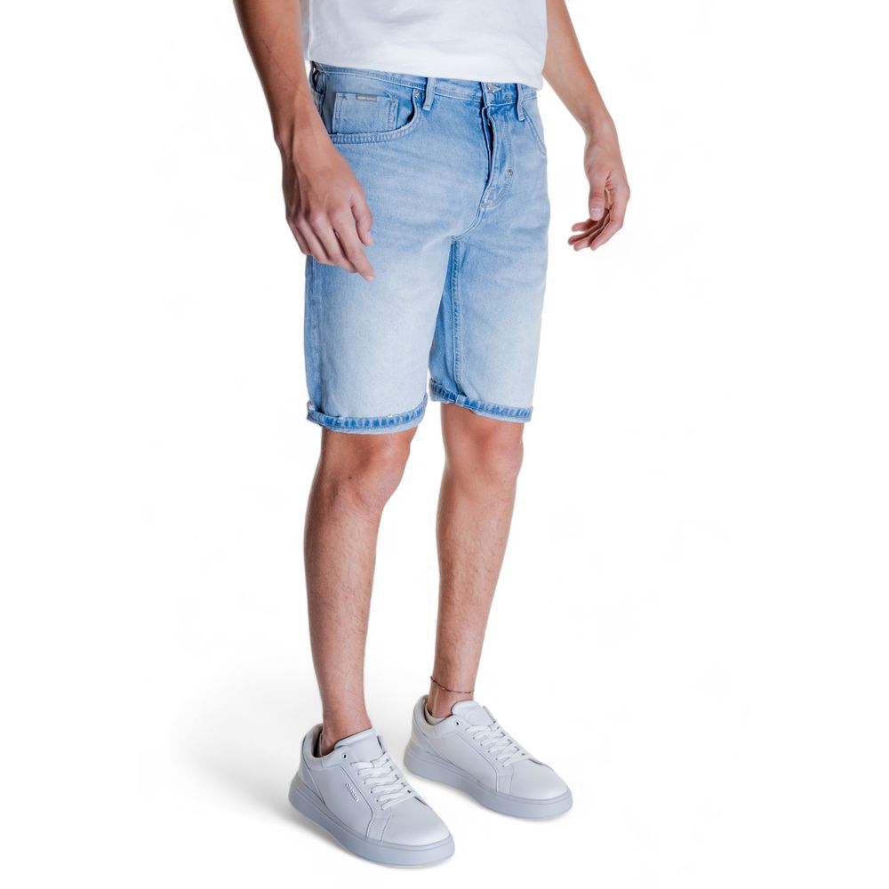 Antony Morato Hellblaue Baumwoll-Bermuda-Shorts