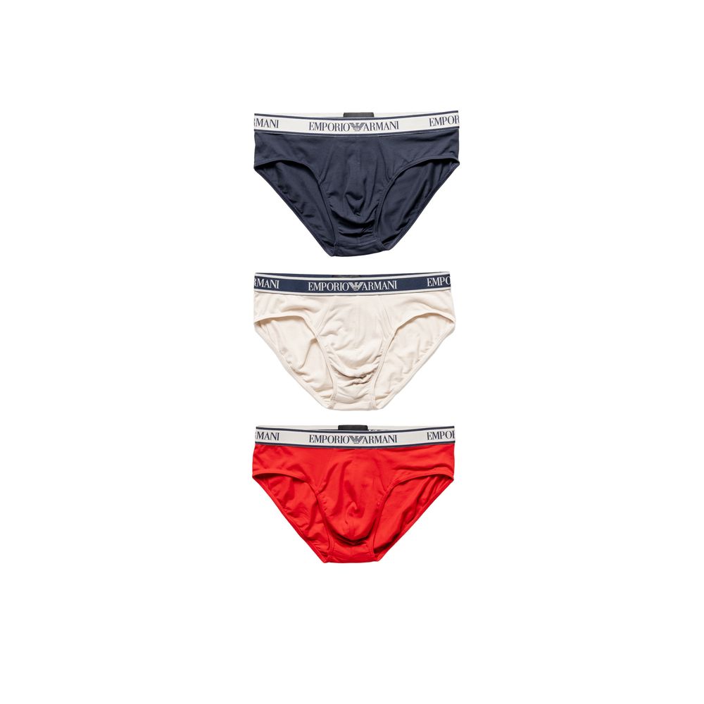 Emporio Armani Underwear Rote Baumwoll-Slips