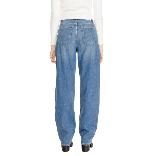 Calvin Klein Jeans Blaue Baumwoll-Jeans mit Relaxed Fit