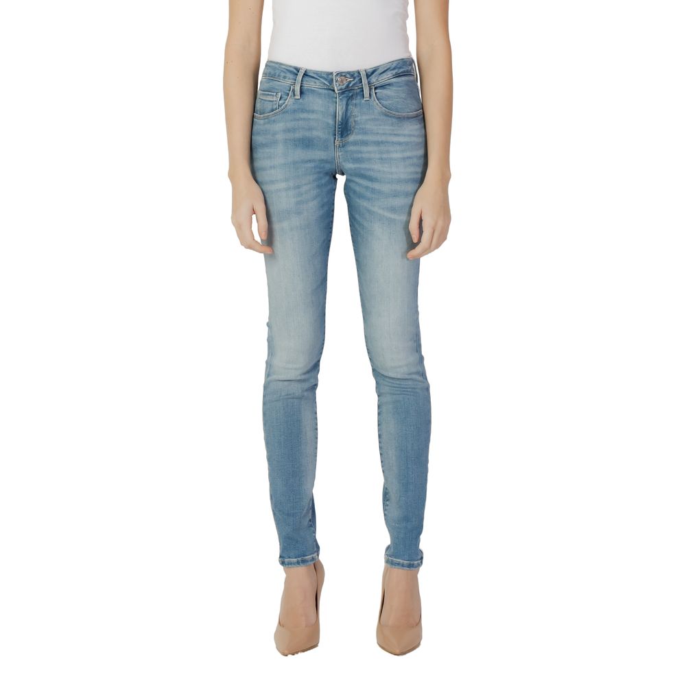 Guess Enge Jeans aus Baumwolle in Blau