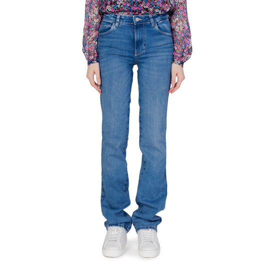 Guess Hellblaue Mom Jeans aus Bio-Baumwolle