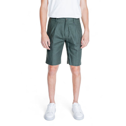 Antony Morato Grüne Leinen-Bermuda-Shorts