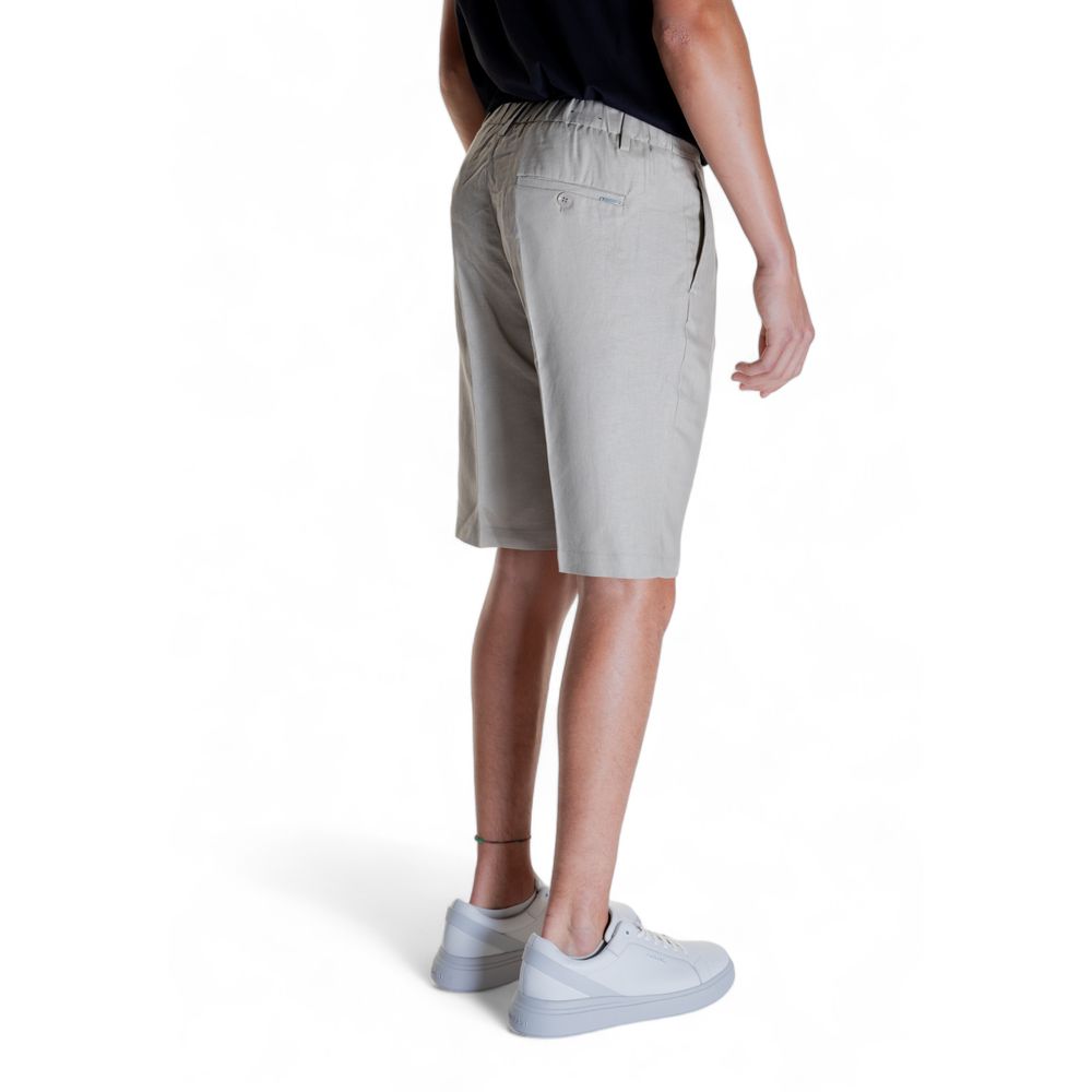 Antony Morato Beigefarbene Leinen-Bermuda-Shorts